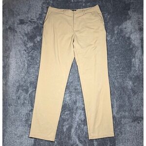Quince Ultra-Stretch 24/7 Smart Chino Khaki Mens 38x33 Performance Pants